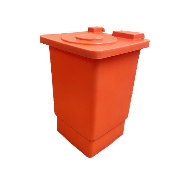 Contenedor De Basura Grande Naranja