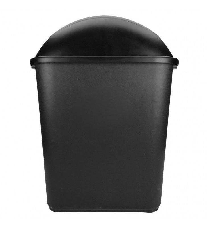 Miniatura: Bote Basura  Rectangular Plástico Tapa Balancín 26 Lt Negro