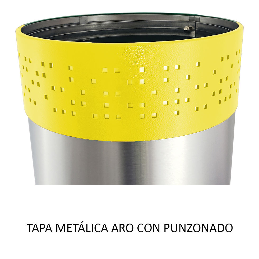 Miniatura: Contenedor Ecológico Cilindrico Aro Punzonado 42 Litros