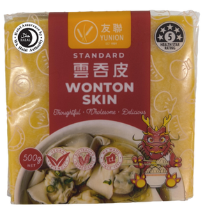 Yunion Wonton Skin Standard 300g/500g