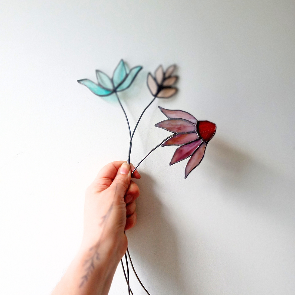 Stained Glass Flower Stems