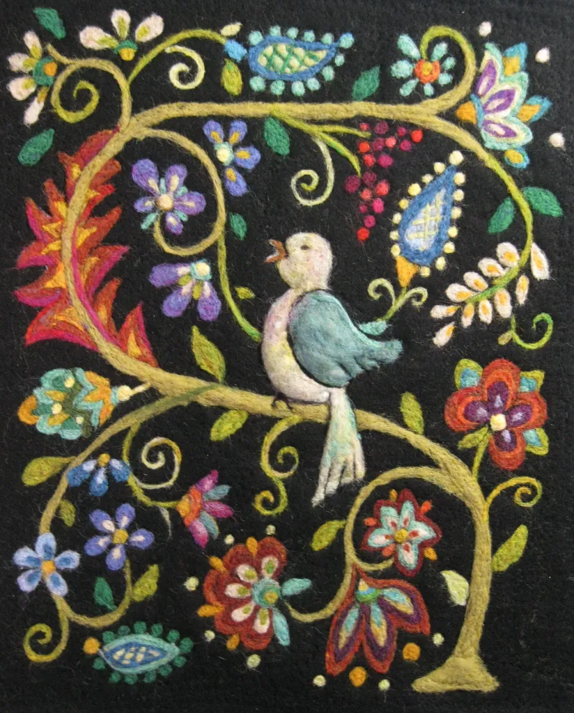 Florentine Bird- Needle Felting with Neysa Russo of The Felting Studio 