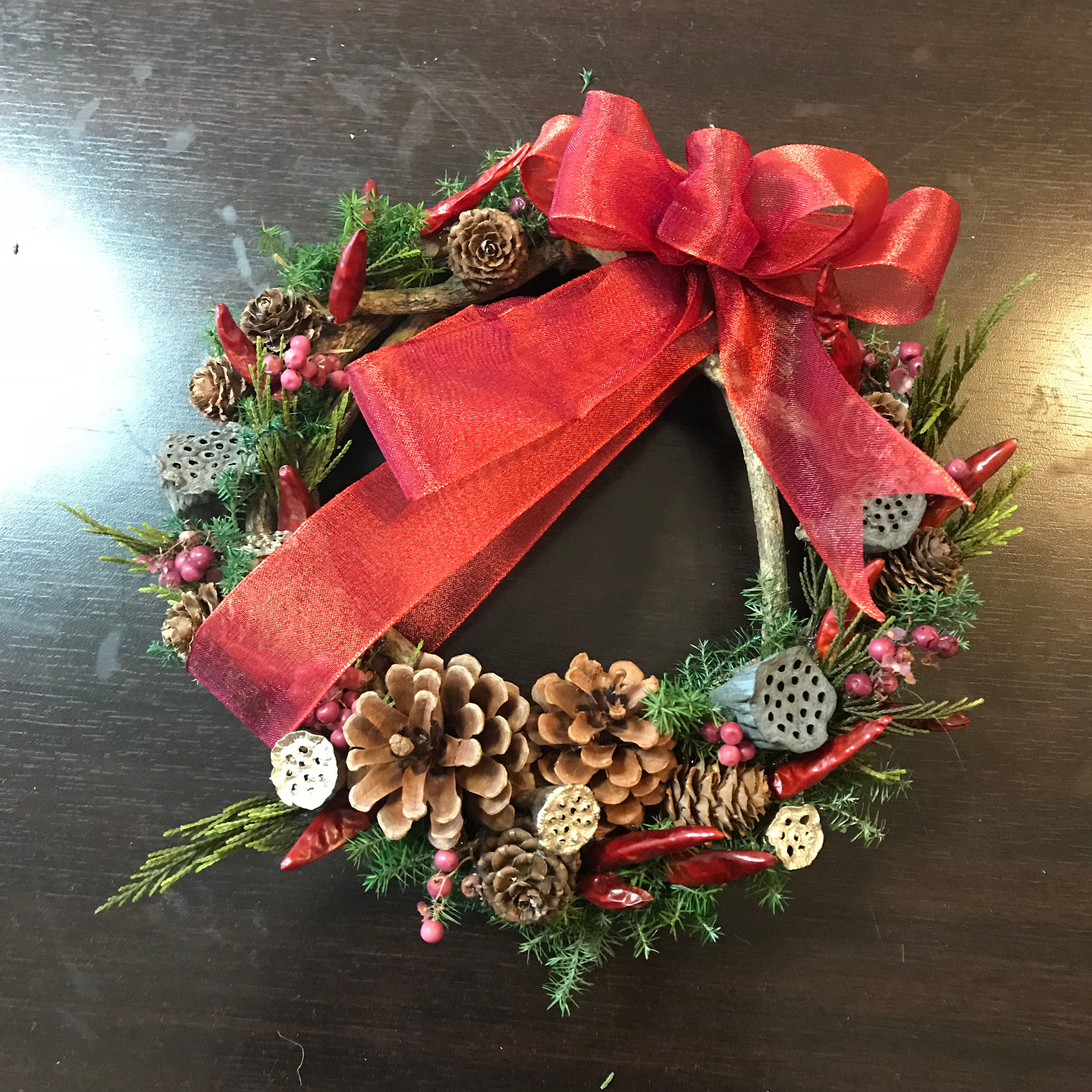 ナチュラルクリスマスリース LOTUS