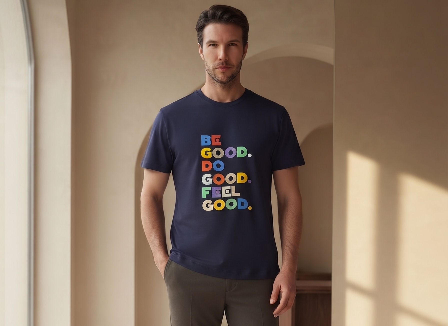 Lufian GOOD Sıfır Yaka T-Shirt