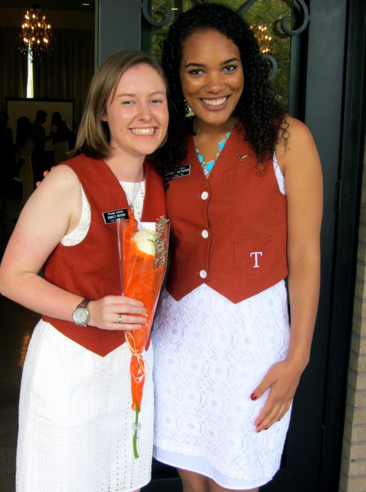 Jordan and her Little J, Emily Mixon, at Initiation