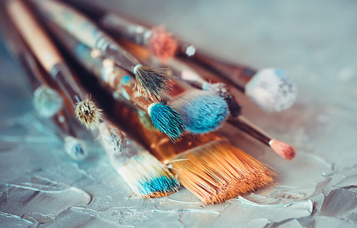 Wet Paintbrushes