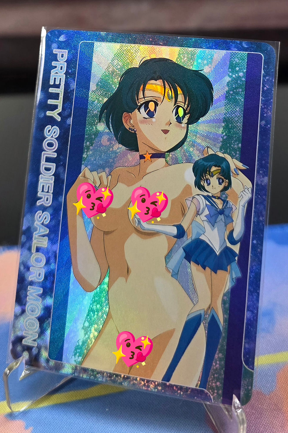 Thumbnail: Pretty Soldier Sailor Moon (Sailor Mercury) ACG Waifu Anime Card