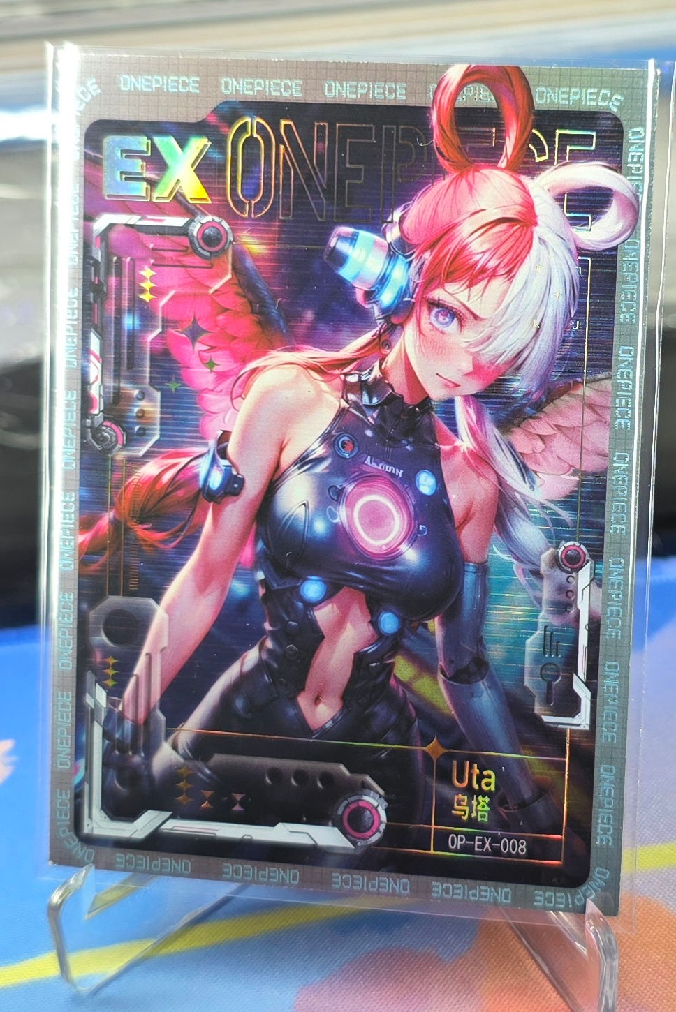 One Piece - NEW WORLD - (Uta) - Waifu Sexy Cyberpunk Trading Card
