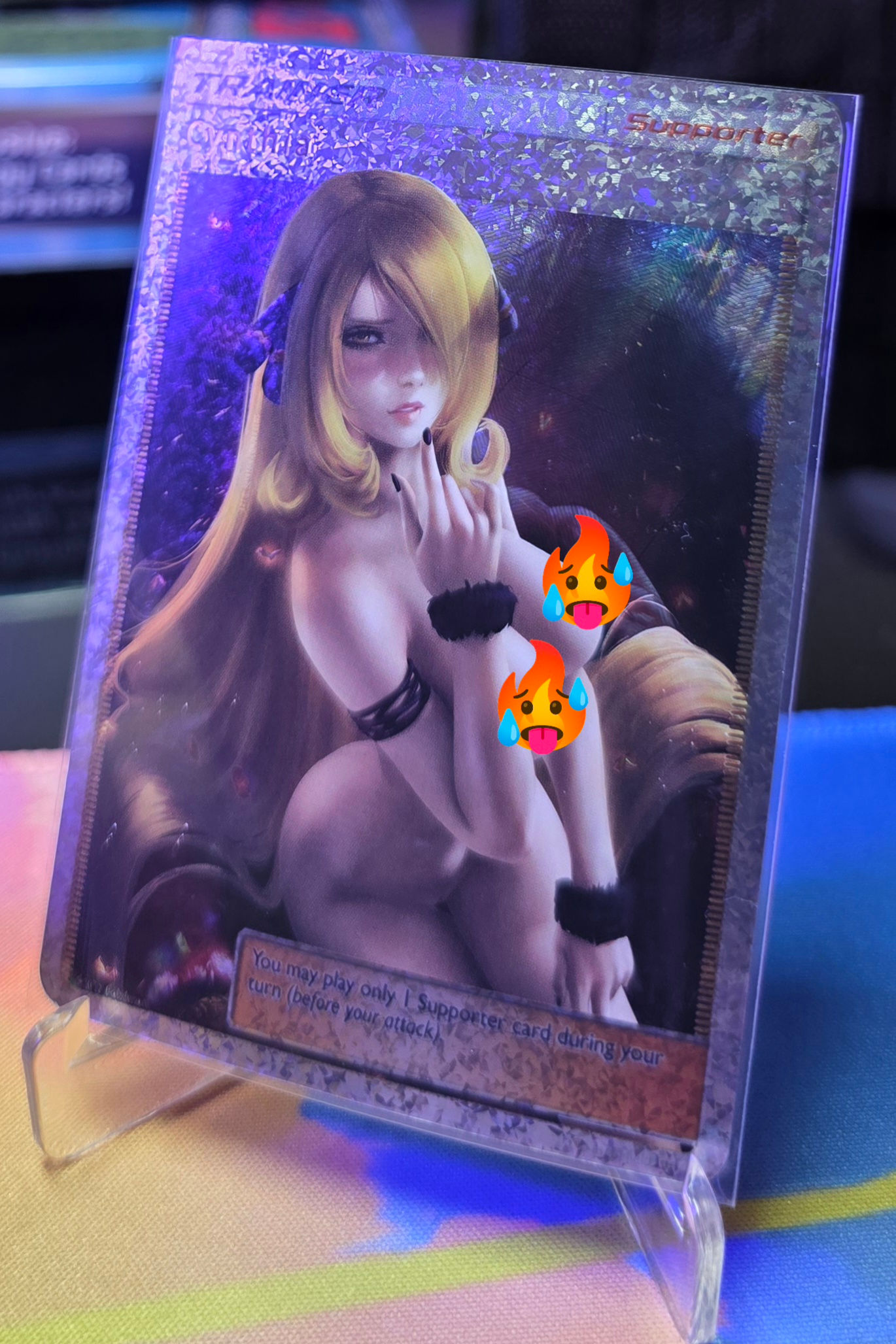 Pokemon (Cynthia) - Gauze - Waifu PTCG DIY ACG Sexy Trading Card Anime