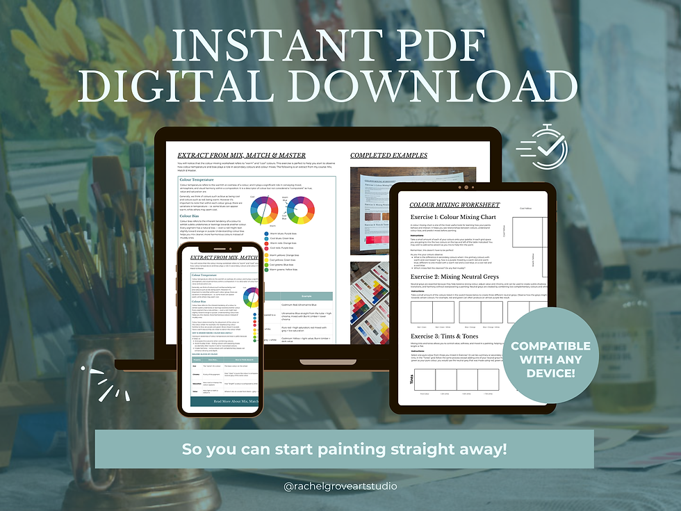 Thumbnail: Painting Practice Worksheets for Beginners | Download, Print and Paint at Home