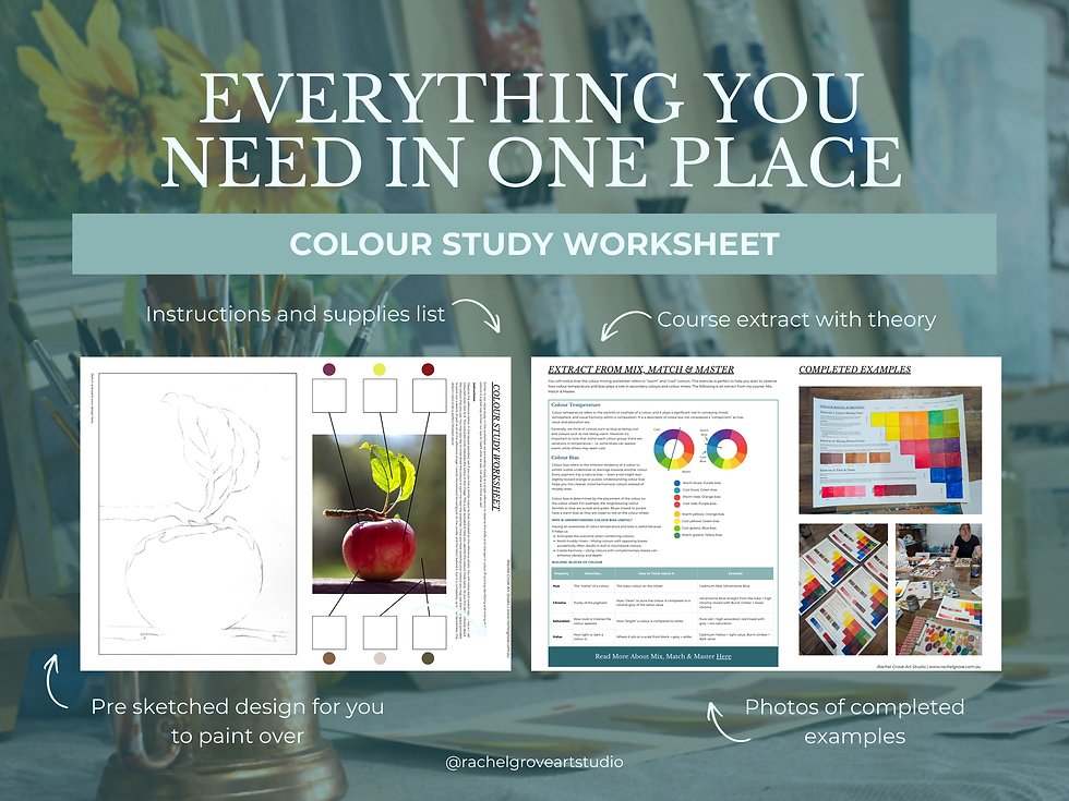 Thumbnail: Painting Practice Worksheets for Beginners | Download, Print and Paint at Home