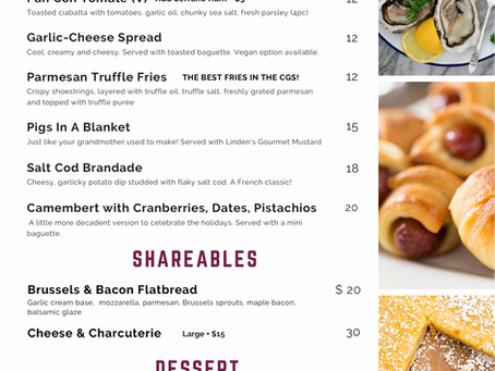 December Menu launches today!