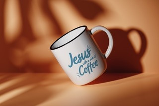 Jesus with a side of Coffee camping mug | Journey Together Min