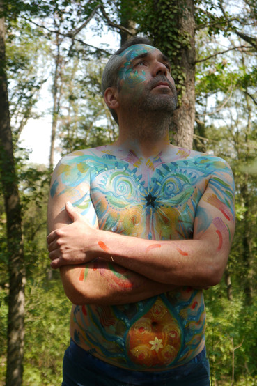 art médecine body painting Loire