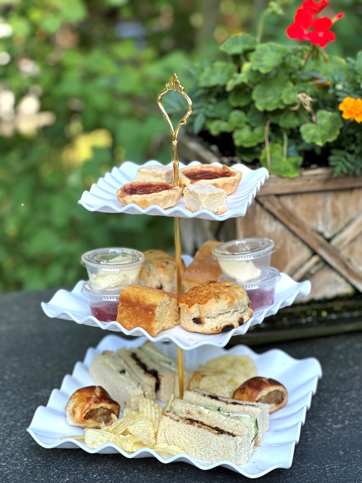 Arranged Food and Objects