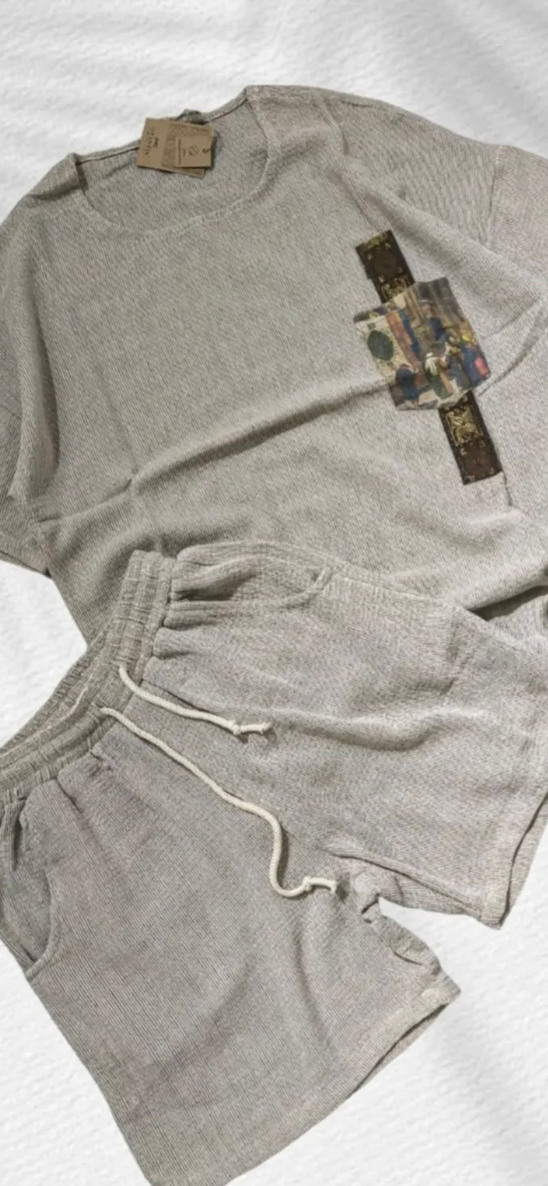 %100 Pamuk Likralı Tshirt Şort Set