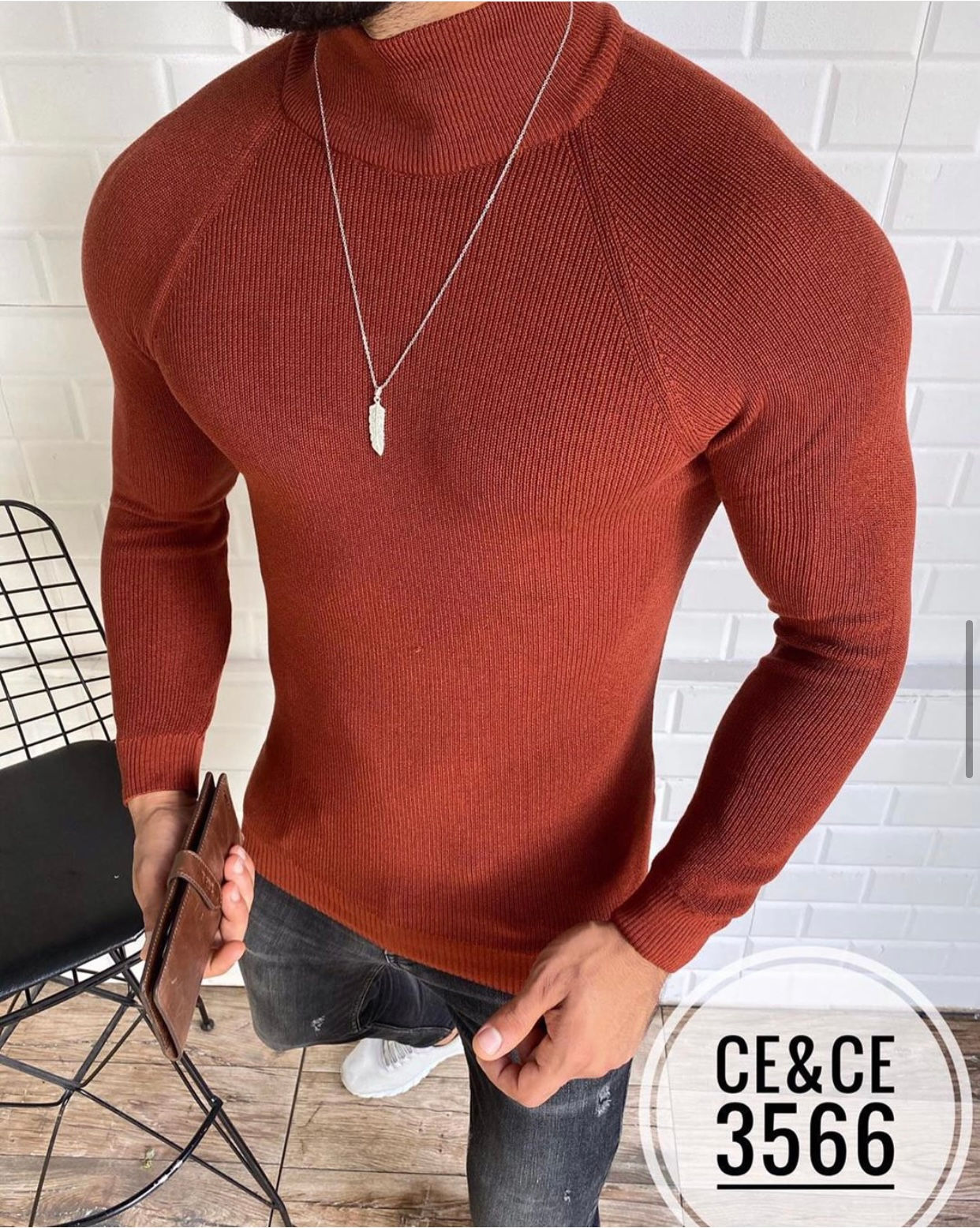 Slim Fit Half Turtleneck Sweater