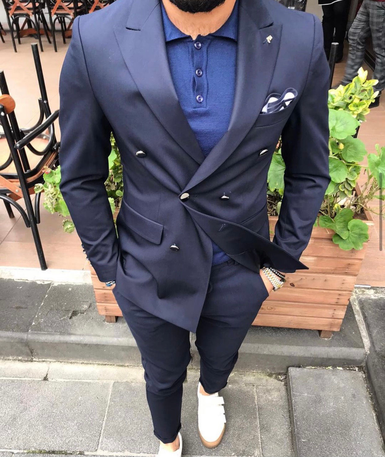 Slim Fit Double Breasted Jacket