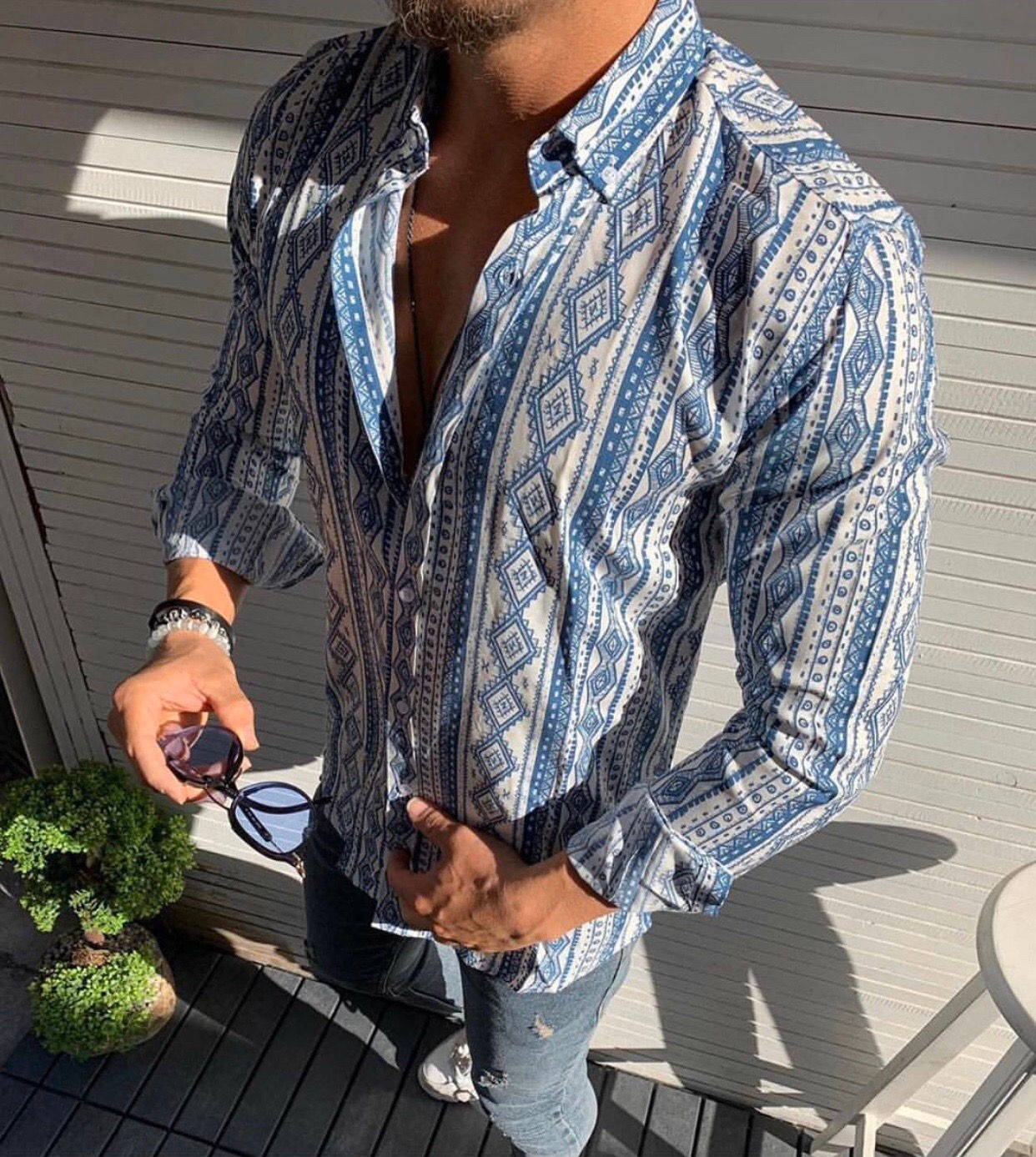 Slim Fit Lycra Shirt