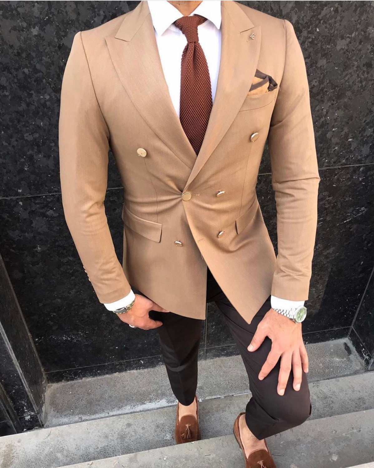 Slim Fit Double Breasted Jacket