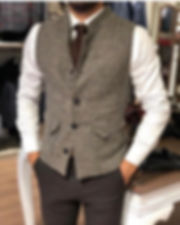 Slim Fit Stamp Vest