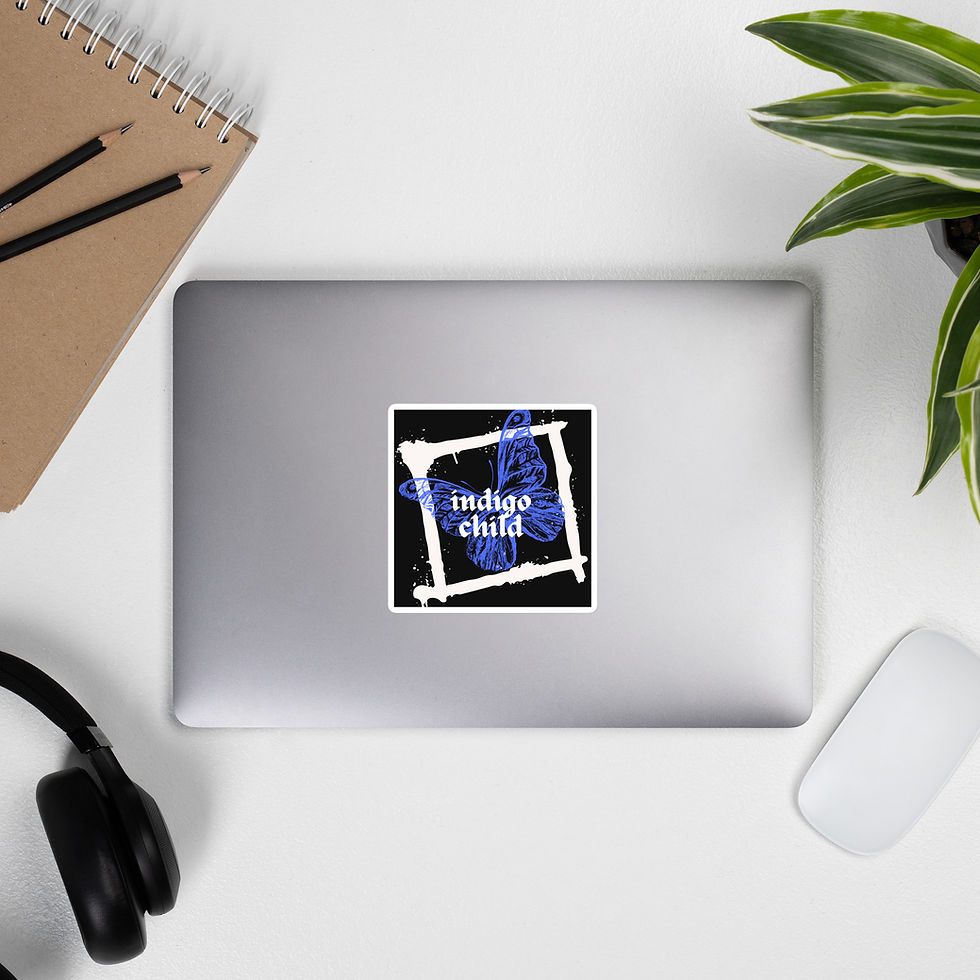 Thumbnail: indigo child Bubble-free stickers