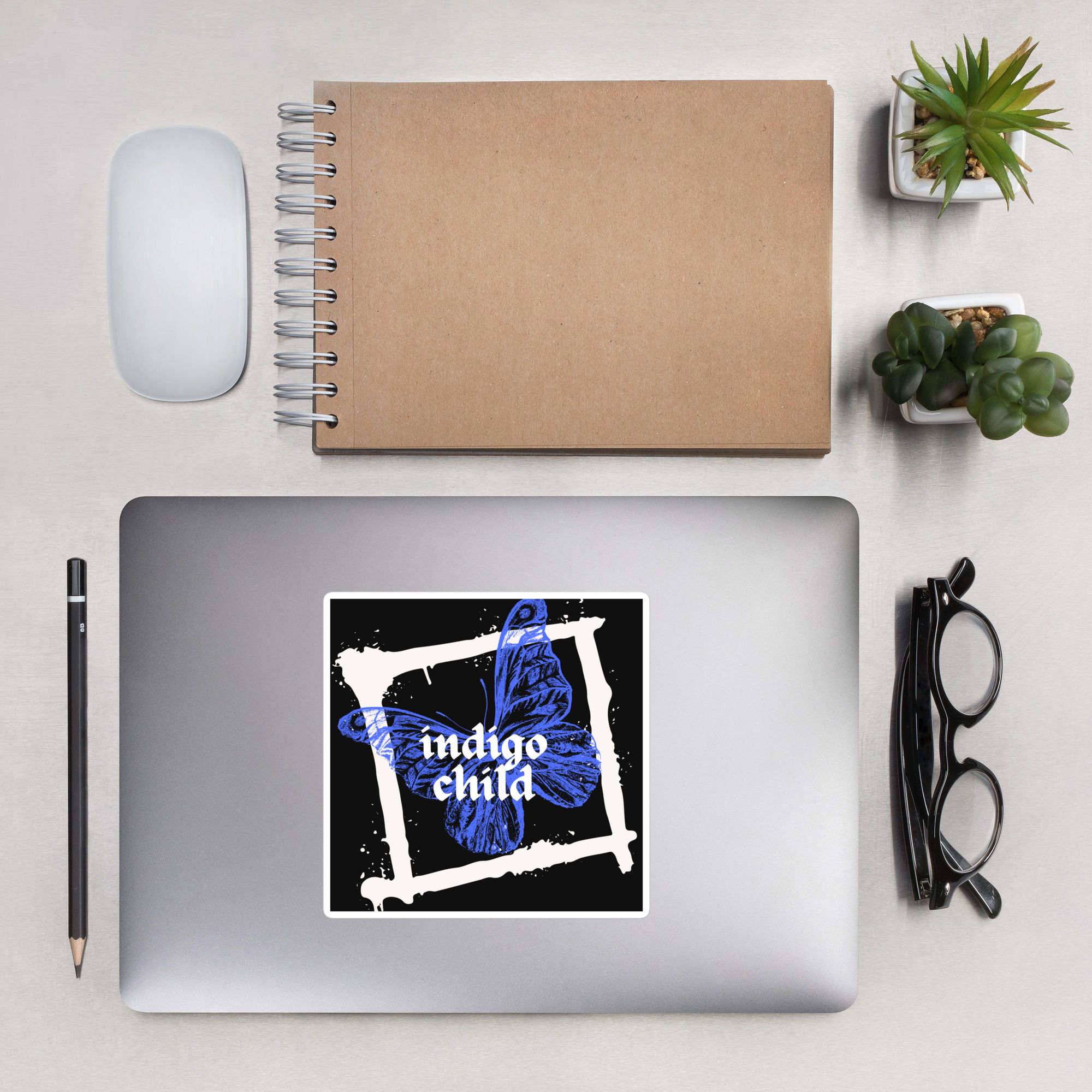 indigo child Bubble-free stickers