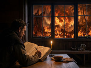 Dante writing the Inferno