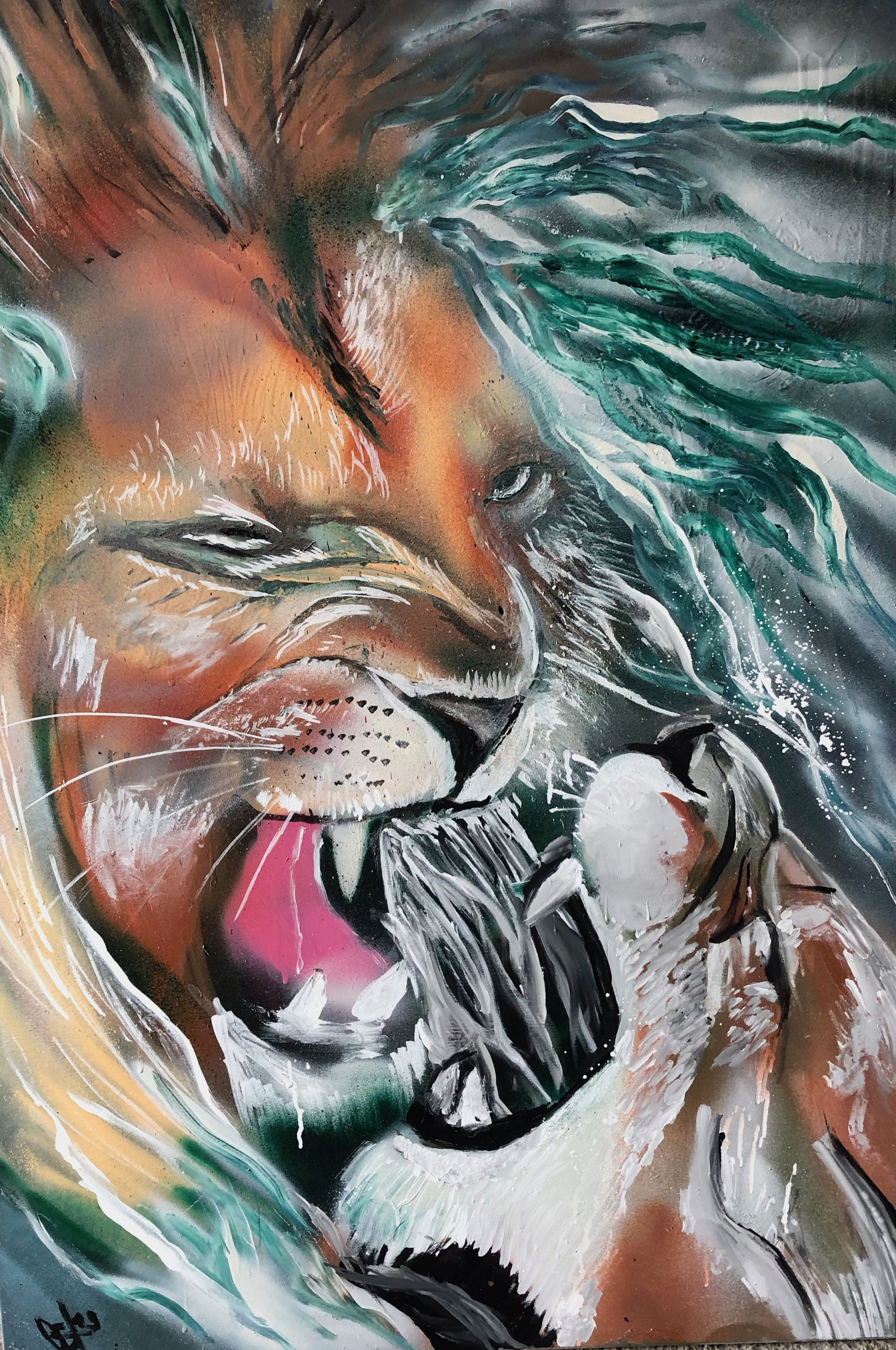 LOEWENPAAR GRUEN-ORANGE