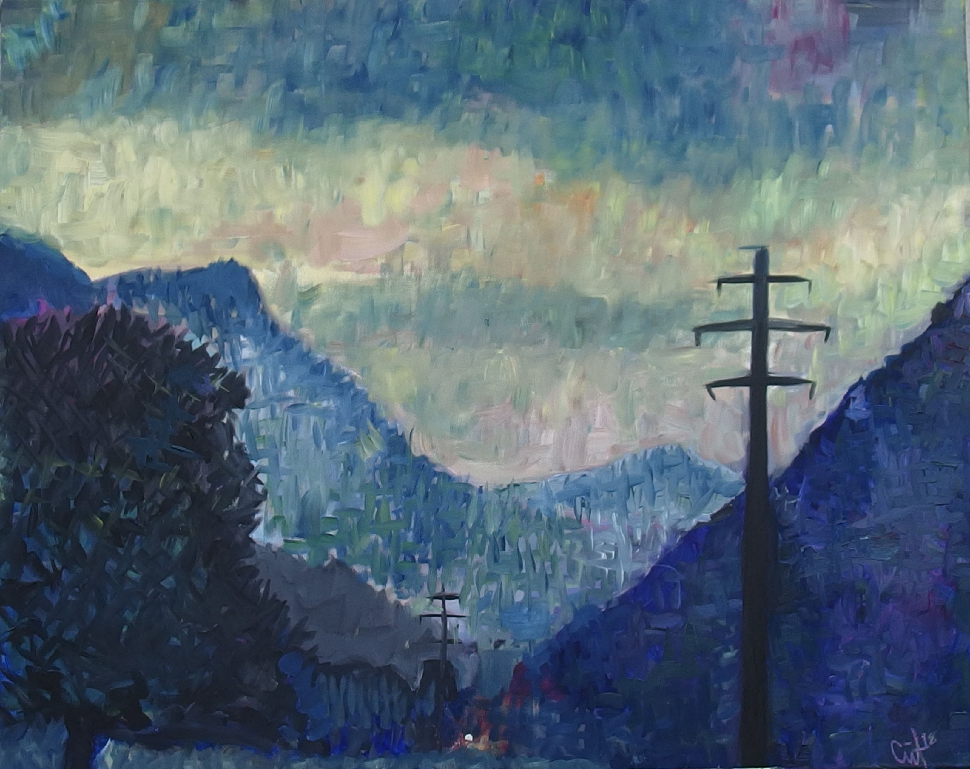 LANDSCHAFT MIT BERGEN