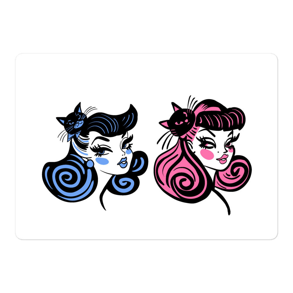 Kitty Pinup Girls Sticker