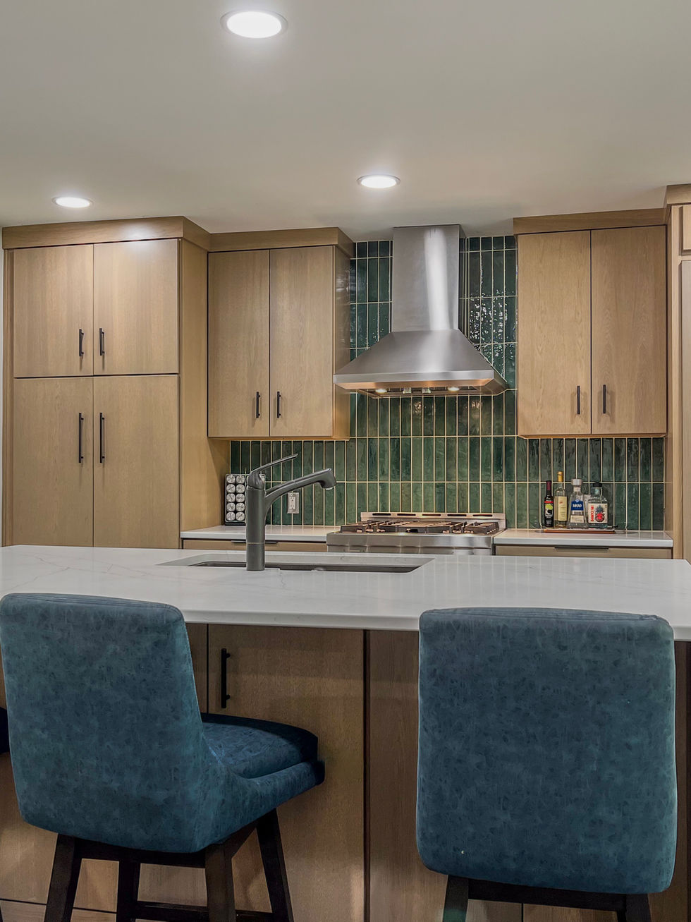 Modern Hickory Kitchen Remodel - Scott County