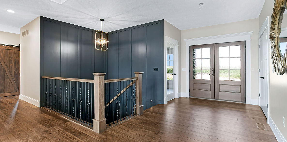 Front Entry with Custom Millwork 
