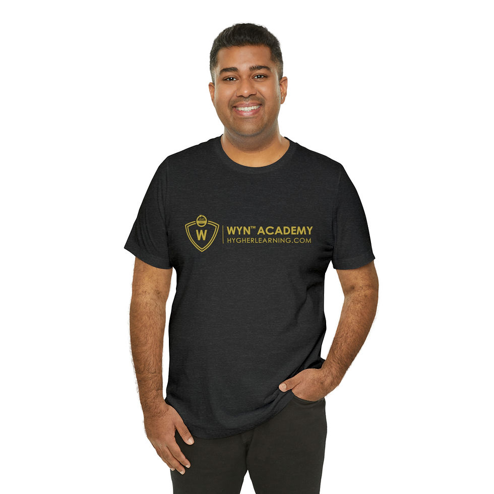 Thumbnail: Unisex Jersey Short Sleeve Tee - Gold Logo
