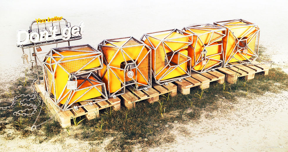 3DIllustration_Caged_3DTypographyGraphic_MaxKulich