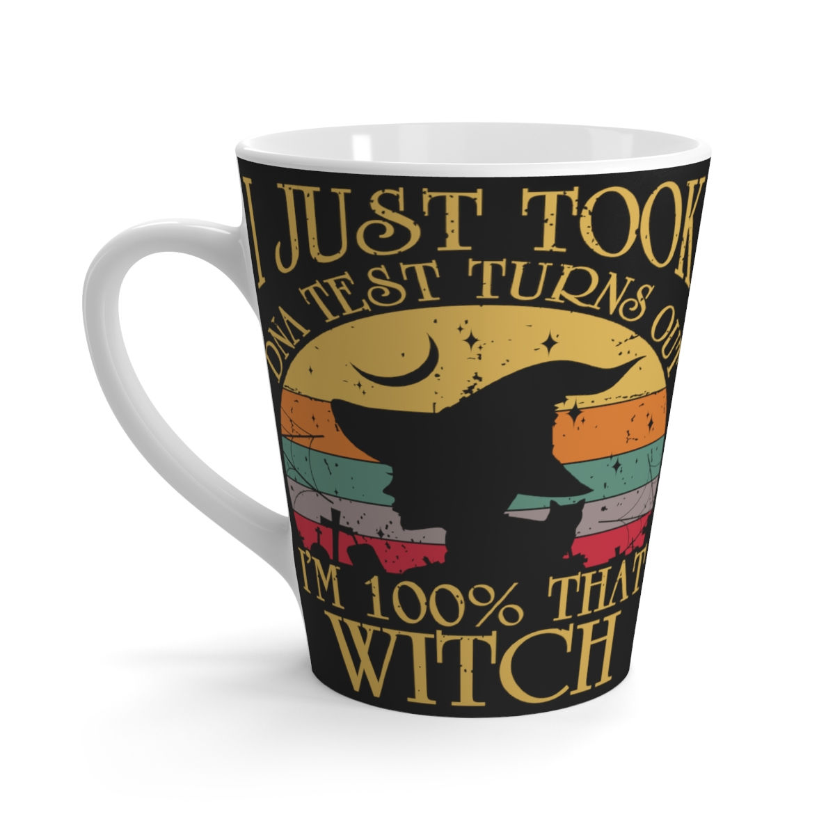 Tasse pour boisson chaude 12 oz 100% Witch (anglais)