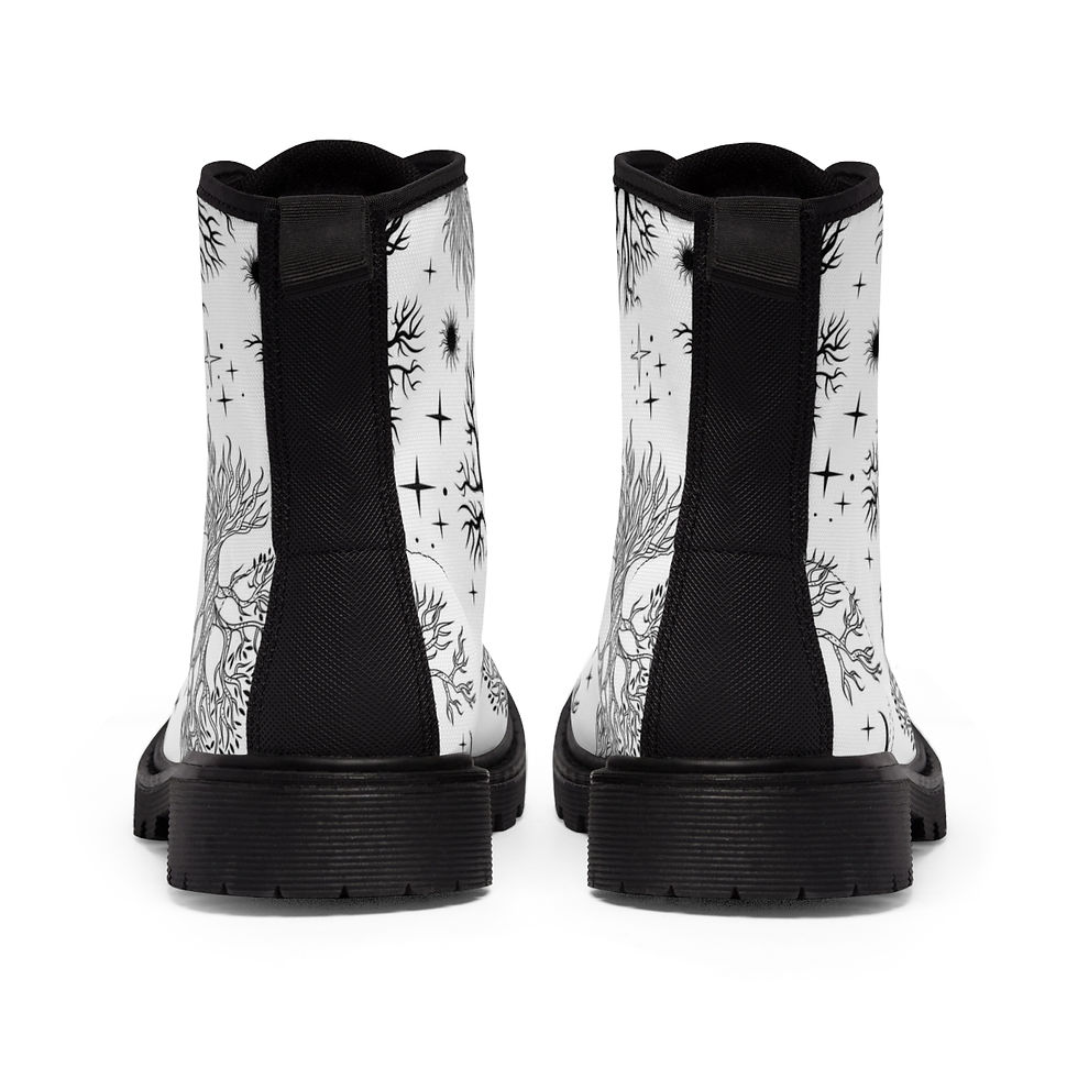 Miniature : Bottes arbres de vie noir sur fond blanc