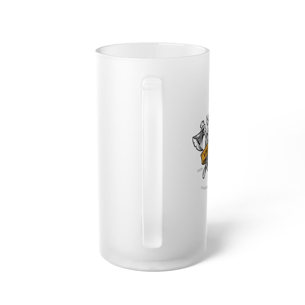 Miniature : Chope à bière en verre dépoli pour Viking