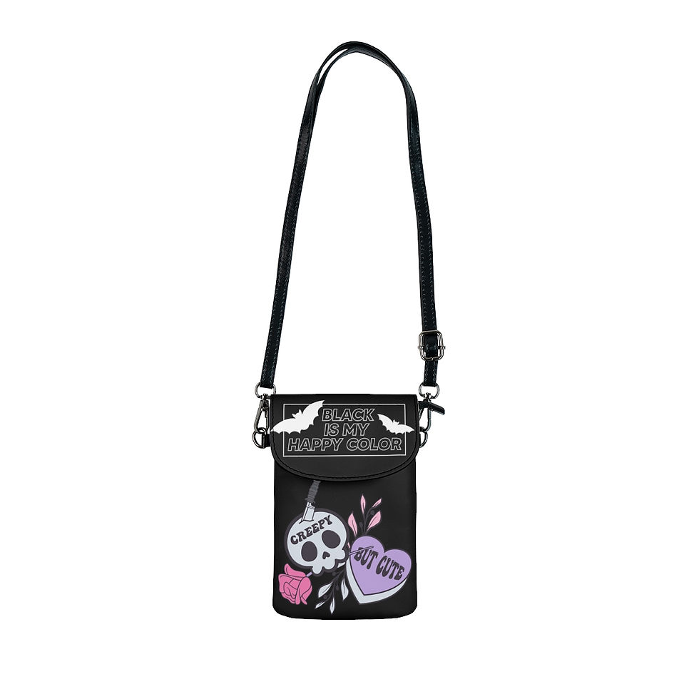 Miniature : Sac Portefeuille avec sangle pour cellulaire style gothique