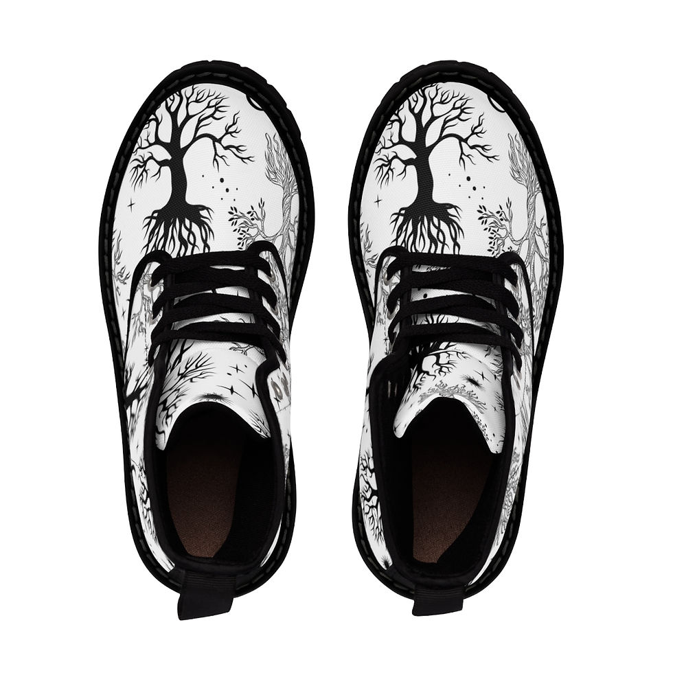 Miniature : Bottes arbres de vie noir sur fond blanc