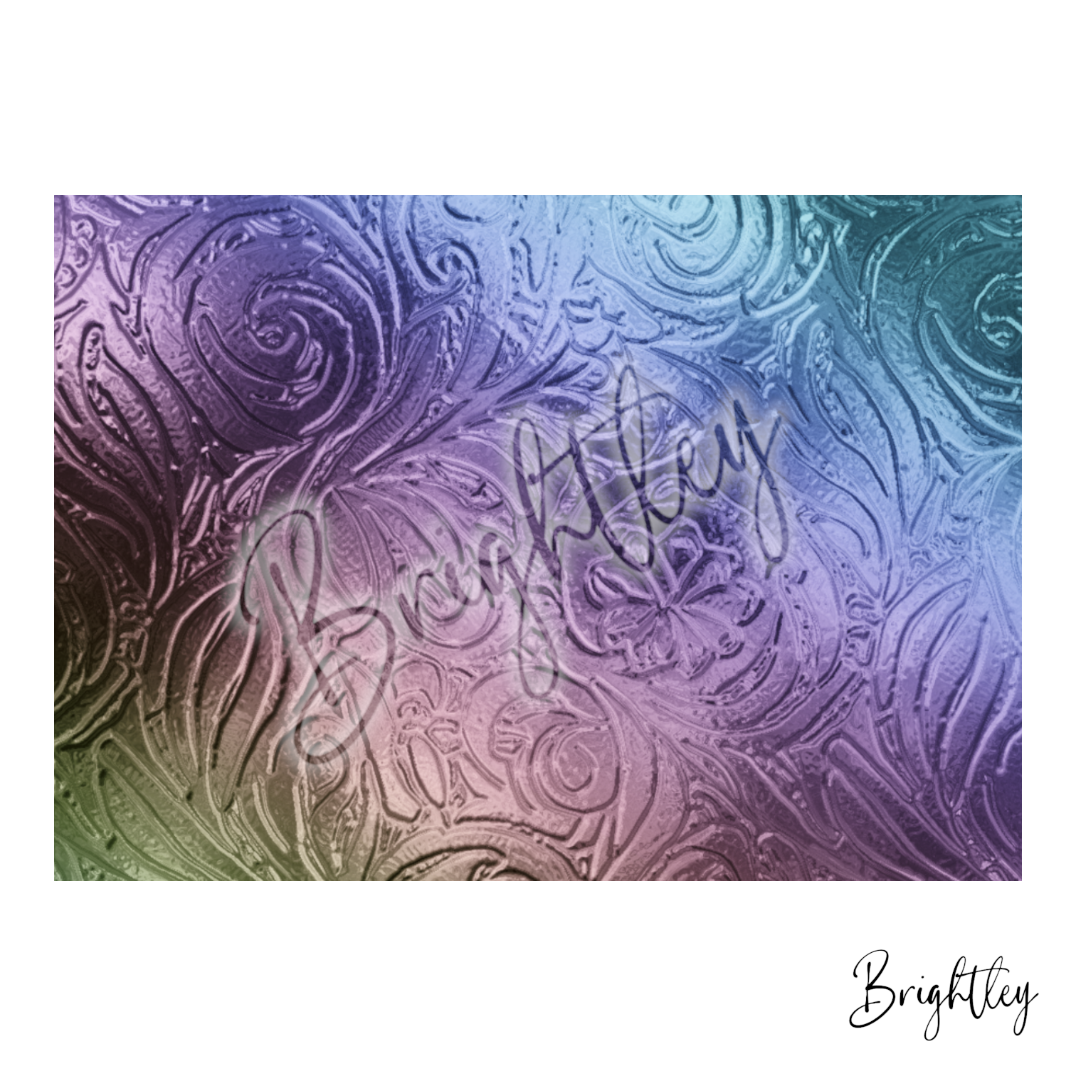 SUBFUSIBLE INK SHEET - GRADIENT EMBOSSED FOIL