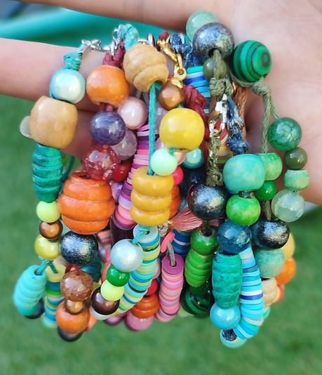 Huitan - Bracelet de cheville en perles colorées p... - Grandado Huitan - Bracelet de cheville en perles colorées p... - Grandado