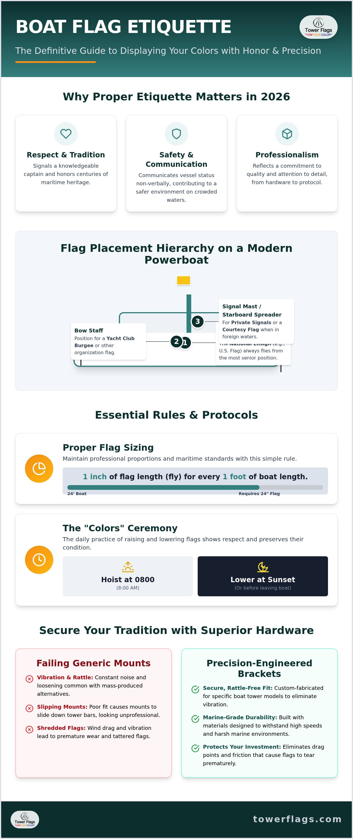 Boat flag etiquette guide
