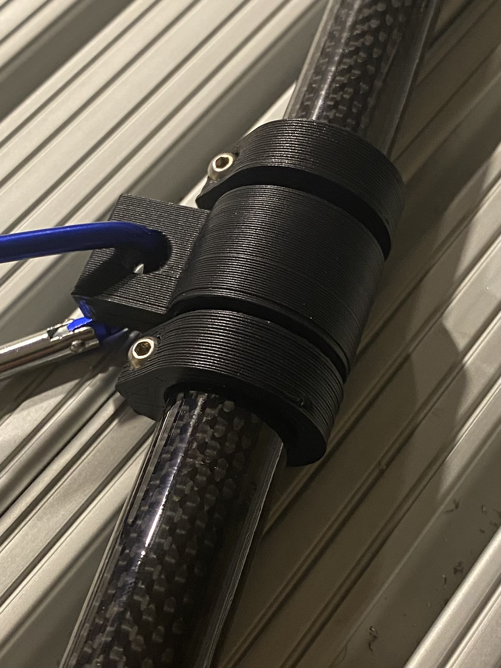 Thumbnail: 36” 4K Carbon Fiber Weave Swivel Mount Flag Pole