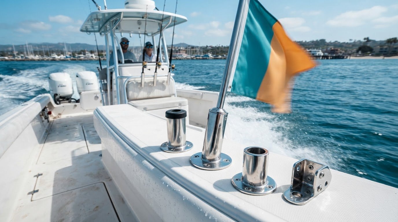Boston Whaler Flag Pole Mounts, Socket Fit and Prices