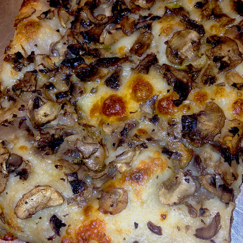 TRUFFLE OIL & MUSHROOM pizza