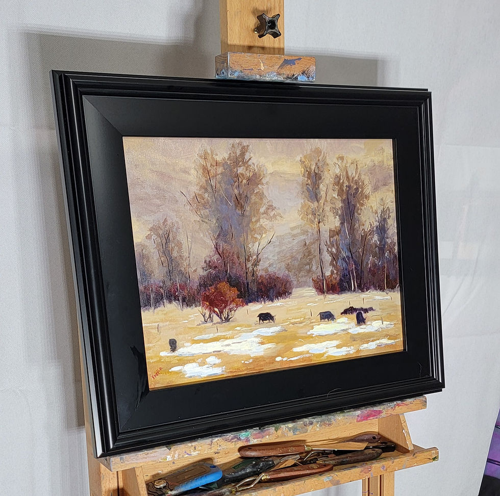Thumbnail: Winter Pasture (16" x 12")
