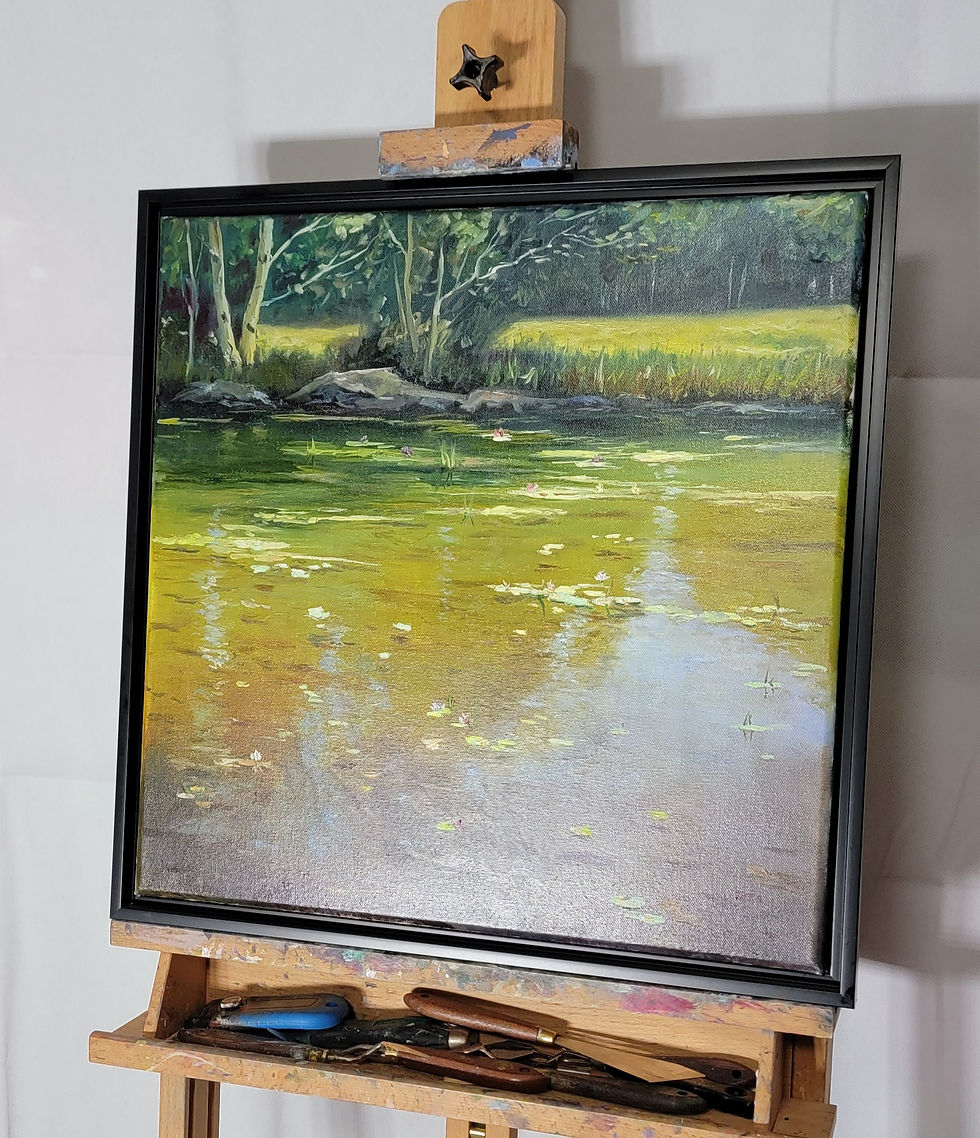 Thumbnail: Floating Lilies (18" x 18")