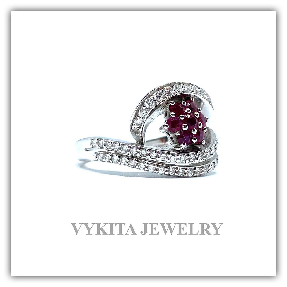 Thumbnail: 18K Ruby Diamond Ring