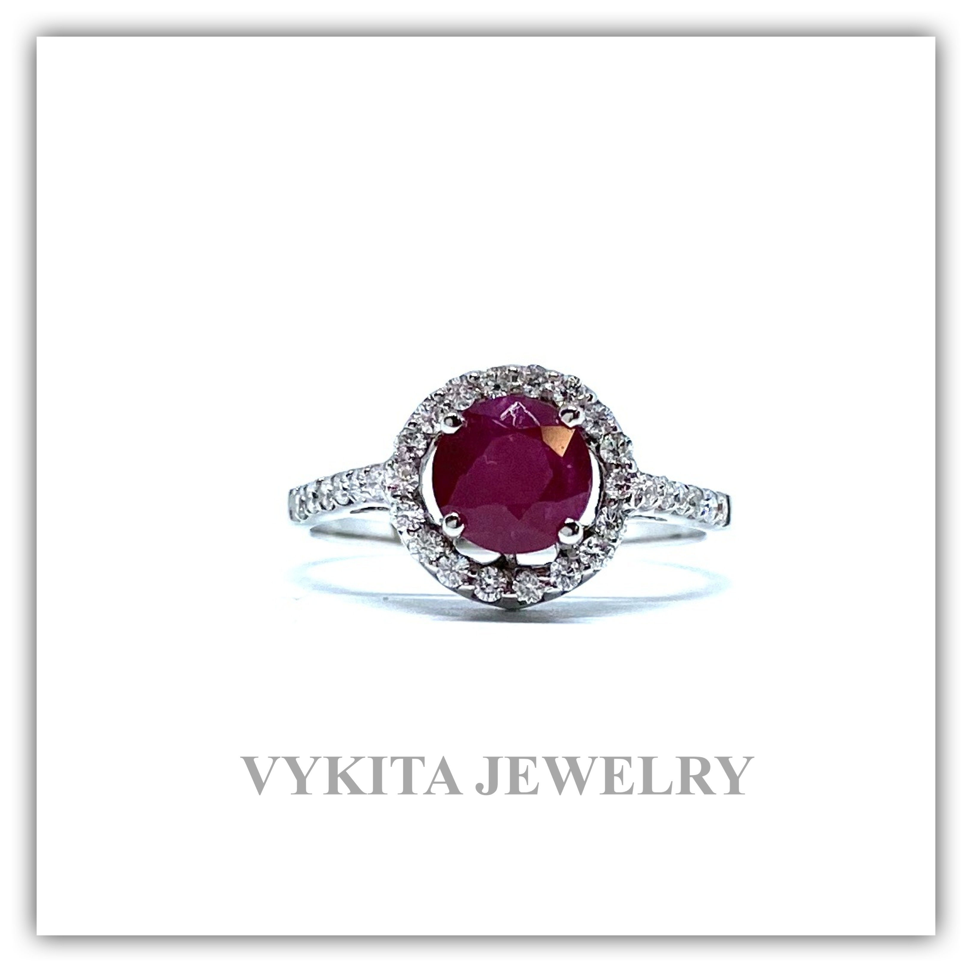 18K Ruby Diamond Ring
